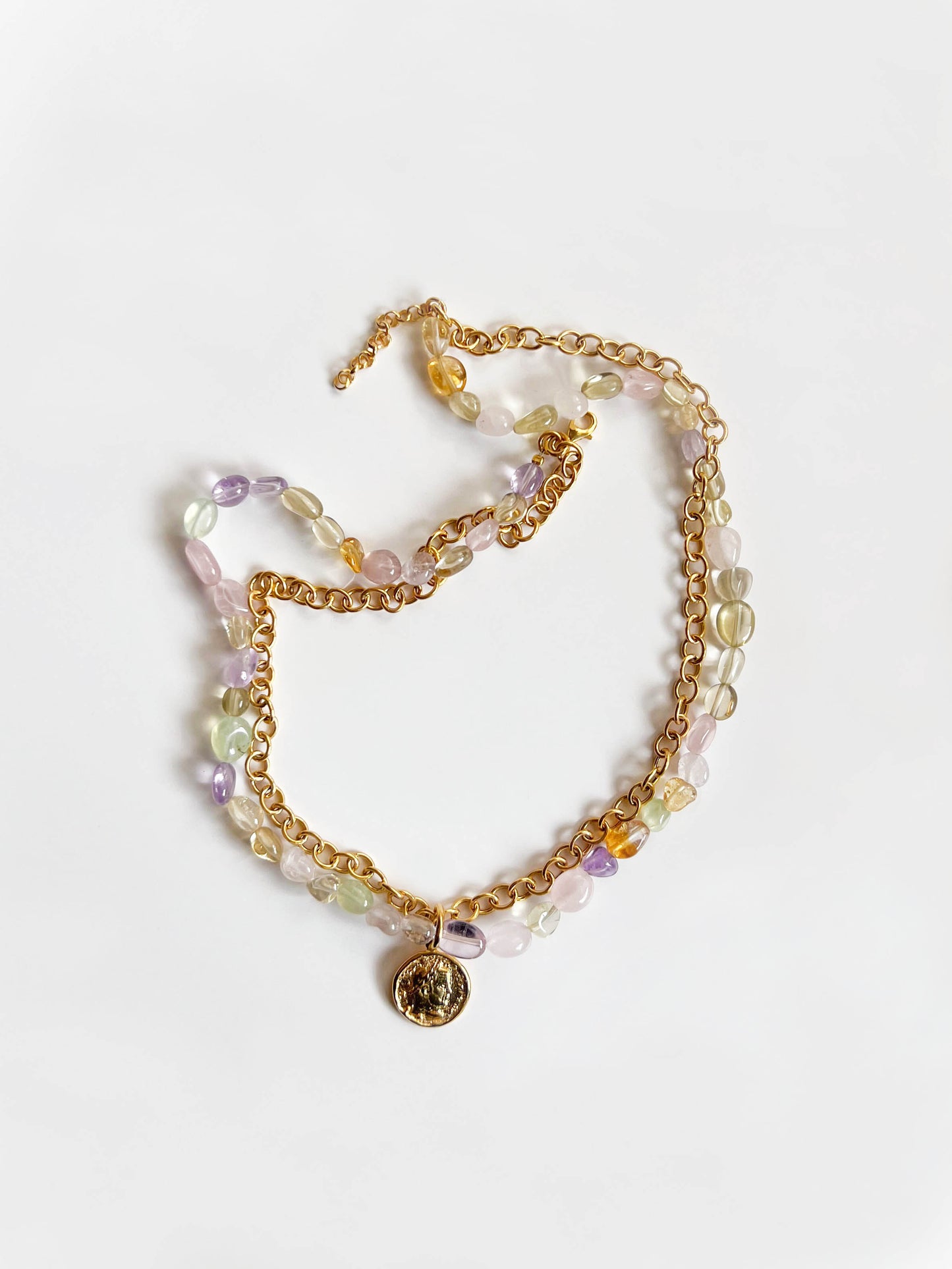 Gargantilla golden quartz